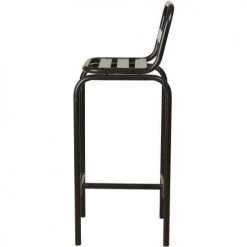 ATHM DESIGN Chaises Et Tabourets De Bar Tabouret De Bar Assise Métal Noir Pieds Métal - Lot De 2 -Bancs Soldes tabouret de bar assise metal noir pieds metal lot de 2 2