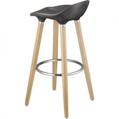 ATHM DESIGN Chaises Et Tabourets De Bar Tabouret De Bar Assise Plastique Dur Pieds Métal - Lot De 2 -Bancs Soldes tabouret de bar assise plastique dur pieds metal lot de 2 21