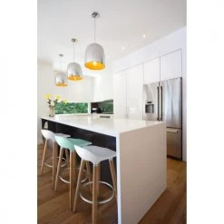 ATHM DESIGN Chaises Et Tabourets De Bar Tabouret De Bar Assise Plastique Dur Pieds Métal - Lot De 2 -Bancs Soldes tabouret de bar assise plastique dur pieds metal lot de 2 4