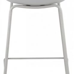 Kokoon Design Chaises Et Tabourets De Bar Tabouret De Bar Assise Rembourrée Imitation Cuir Gris -Bancs Soldes tabouret de bar assise rembourree imitation cuir gris 4