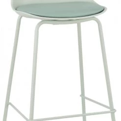 Kokoon Design Chaises Et Tabourets De Bar Tabouret De Bar Assise Rembourrée Imitation Cuir Vert