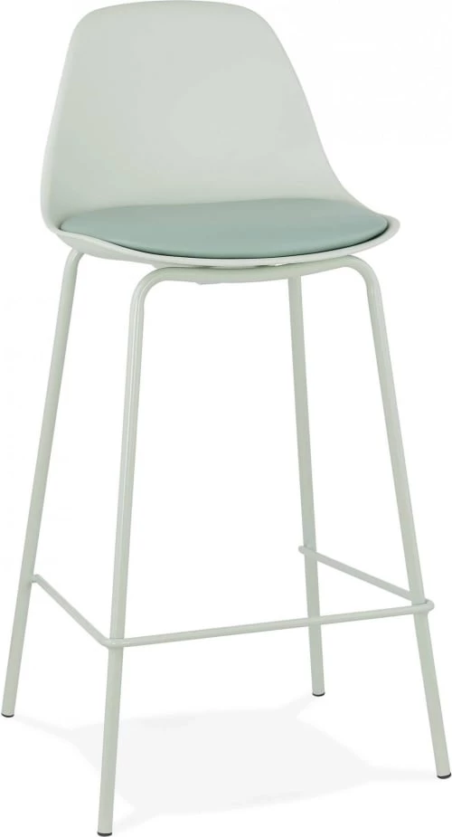 Kokoon Design Chaises Et Tabourets De Bar Tabouret De Bar Assise Rembourrée Imitation Cuir Vert 3 Kokoon Design Chaises Et Tabourets De Bar Tabouret De Bar Assise Rembourrée Imitation Cuir Vert