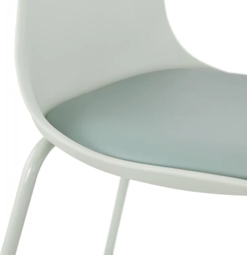 Kokoon Design Chaises Et Tabourets De Bar Tabouret De Bar Assise Rembourrée Imitation Cuir Vert 6 Kokoon Design Chaises Et Tabourets De Bar Tabouret De Bar Assise Rembourrée Imitation Cuir Vert – Image 4