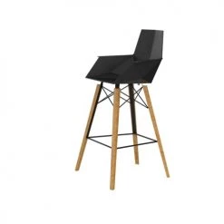 Vondom Chaises Et Tabourets De Bar Tabouret De Bar Avec Accoudoirs Noir -Bancs Soldes tabouret de bar avec accoudoirs noir 2