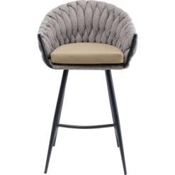 Kare Design Chaises Et Tabourets De Bar Tabouret De Bar Bicolore Bleu-vert Et Acier -Bancs Soldes tabouret de bar bicolore marron et acier 5