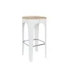 Drawer Chaises Et Tabourets De Bar Tabouret De Bar Bois 73cm Blanc -Bancs Soldes tabouret de bar bois 73cm blanc