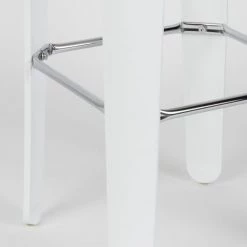 Drawer Chaises Et Tabourets De Bar Tabouret De Bar Bois 73cm Blanc -Bancs Soldes tabouret de bar bois 73cm blanc 4