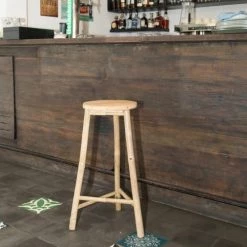 Casatera Chaises Et Tabourets De Bar Tabouret De Bar Bois Clair -Bancs Soldes tabouret de bar bois clair 2