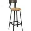 Mathi Design Chaises Et Tabourets De Bar Tabouret De Bar Bois Et Acier -Bancs Soldes tabouret de bar bois et acier