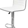 ReCollection Chaises Et Tabourets De Bar Tabouret De Bar Chromé Assise Rembourrée Blanc (lot De 2) -Bancs Soldes tabouret de bar chrome assise rembourree blanc lot de 2