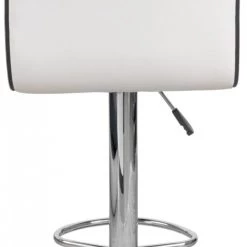 ReCollection Chaises Et Tabourets De Bar Tabouret De Bar Chromé Assise Rembourrée Blanc (lot De 2) -Bancs Soldes tabouret de bar chrome assise rembourree blanc lot de 2 2