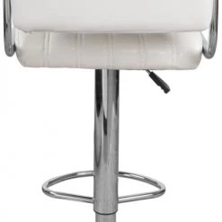 ReCollection Chaises Et Tabourets De Bar Tabouret De Bar Chromé Assise Rembourrée Blanc (lot De 2) -Bancs Soldes tabouret de bar chrome assise rembourree blanc lot de 2 8