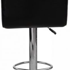 ReCollection Chaises Et Tabourets De Bar Tabouret De Bar Chromé Assise Rembourrée Noir (lot De 2) -Bancs Soldes tabouret de bar chrome assise rembourree noir lot de 2 8