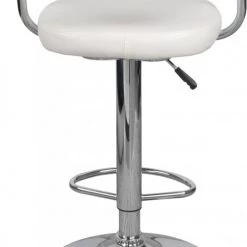ReCollection Chaises Et Tabourets De Bar Tabouret De Bar Chromé Rembourrée Blanc (lot De 2) -Bancs Soldes tabouret de bar chrome rembourree blanc lot de 2 2