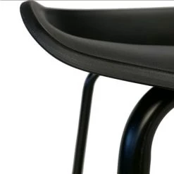 Meubles & Design Chaises Et Tabourets De Bar Tabouret De Bar Contemporain Noir -Bancs Soldes tabouret de bar contemporain noir 4