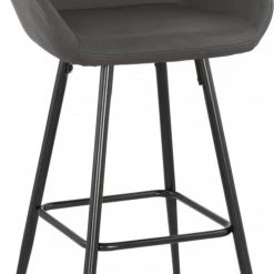 Kokoon Design Chaises Et Tabourets De Bar Tabouret De Bar Design Gris Et Acier Noir