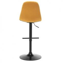 Moloo Chaises Et Tabourets De Bar Tabouret De Bar Design Tissu Curry Pied Métal Noir (x2) -Bancs Soldes tabouret de bar design tissu curry pied metal noir x2 2