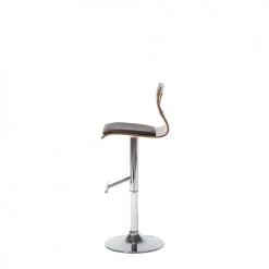 Beliani Chaises Et Tabourets De Bar Tabouret De Bar Effet Bois Naturel Foncé -Bancs Soldes tabouret de bar effet bois naturel fonce 3
