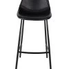 Dutchbone Chaises Et Tabourets De Bar Tabouret De Bar En Cuir Noir -Bancs Soldes tabouret de bar en cuir noir