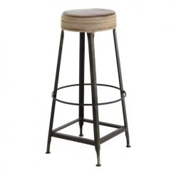 Zago Chaises Et Tabourets De Bar Tabouret De Bar En Cuir Vintage Ii Cuir Marron -Bancs Soldes tabouret de bar en cuir vintage ii cuir marron 2