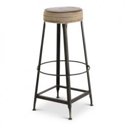 Zago Chaises Et Tabourets De Bar Tabouret De Bar En Cuir Vintage Ii Cuir Marron -Bancs Soldes tabouret de bar en cuir vintage ii cuir marron 3