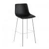 Wadiga Chaises Et Tabourets De Bar Tabouret De Bar En Métal Chromé Et Assise Noire H109 -Bancs Soldes tabouret de bar en metal chrome et assise noire h109