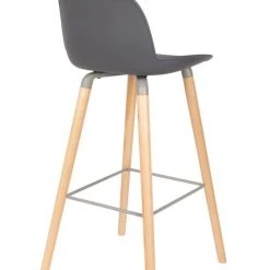 Zuiver Chaises Et Tabourets De Bar Tabouret De Bar En Polypropylène Gris -Bancs Soldes tabouret de bar en polypropylene gris 5