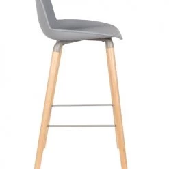 Zuiver Chaises Et Tabourets De Bar Tabouret De Bar En Polypropylène Gris Clair -Bancs Soldes tabouret de bar en polypropylene gris clair 3