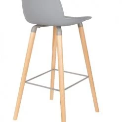 Zuiver Chaises Et Tabourets De Bar Tabouret De Bar En Polypropylène Gris Clair -Bancs Soldes tabouret de bar en polypropylene gris clair 4