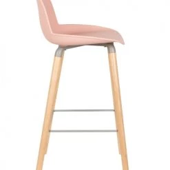 Zuiver Chaises Et Tabourets De Bar Tabouret De Bar En Polypropylène Rose -Bancs Soldes tabouret de bar en polypropylene rose 3