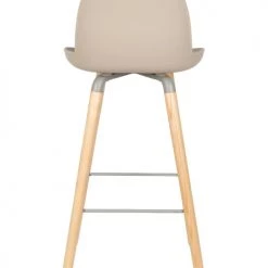 Zuiver Chaises Et Tabourets De Bar Tabouret De Bar En Polypropylène Taupe -Bancs Soldes tabouret de bar en polypropylene taupe 5
