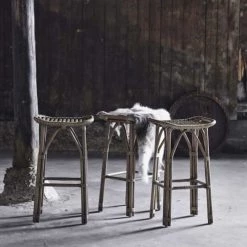 Sika Design Chaises Et Tabourets De Bar Tabouret De Bar En Rotin 78cm -Bancs Soldes tabouret de bar en rotin 78cm 2