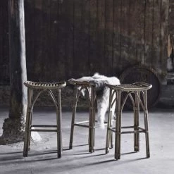 Sika Design Chaises Et Tabourets De Bar Tabouret De Bar En Rotin 78cm -Bancs Soldes tabouret de bar en rotin 78cm 3
