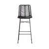 Bois Dessus Bois Dessous Chaises Et Tabourets De Bar Tabouret De Bar En Rotin Et Métal Noir -Bancs Soldes tabouret de bar en rotin et metal noir