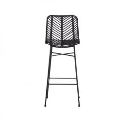 Bois Dessus Bois Dessous Chaises Et Tabourets De Bar Tabouret De Bar En Rotin Et Métal Noir -Bancs Soldes tabouret de bar en rotin et metal noir 4