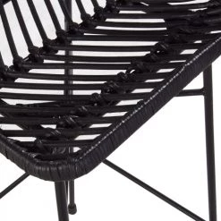 Bois Dessus Bois Dessous Chaises Et Tabourets De Bar Tabouret De Bar En Rotin Et Métal Noir -Bancs Soldes tabouret de bar en rotin et metal noir 5