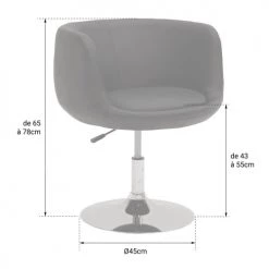 Happy Garden Chaises Et Tabourets De Bar Tabouret De Bar En Simili Cuir Gris -Bancs Soldes tabouret de bar en simili cuir gris 9