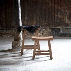 Sika Design Chaises Et Tabourets De Bar Tabouret De Bar En Teck 68cm -Bancs Soldes tabouret de bar en teck 68cm 2