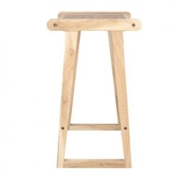 Rendez Vous Déco Chaises Et Tabourets De Bar Tabouret De Bar En Teck Et Rotin Naturel 66 Cm -Bancs Soldes tabouret de bar en teck et rotin naturel 66 cm 5