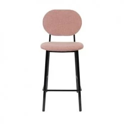 Zuiver Chaises Et Tabourets De Bar Tabouret De Bar En Tissu 65cm Rose -Bancs Soldes tabouret de bar en tissu 65cm rose 3