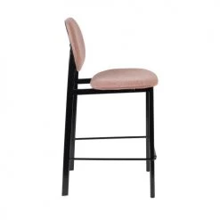 Zuiver Chaises Et Tabourets De Bar Tabouret De Bar En Tissu 65cm Rose -Bancs Soldes tabouret de bar en tissu 65cm rose 4