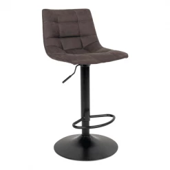 Meubles & Design Chaises Et Tabourets De Bar Tabouret De Bar En Tissu Avec Pieds Noirs Gris Foncé 10 Meubles & Design Chaises Et Tabourets De Bar Tabouret De Bar En Tissu Avec Pieds Noirs Gris Foncé -Bancs Soldes tabouret de bar en tissu avec pieds noirs gris fonce 4