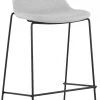 Kokoon Design Chaises Et Tabourets De Bar Tabouret De Bar En Tissu Gris Clair Et Métal Noir H112cm -Bancs Soldes tabouret de bar en tissu gris clair et metal noir h112cm