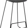 Kokoon Design Chaises Et Tabourets De Bar Tabouret De Bar En Tissu Gris Et Métal Noir H95cm -Bancs Soldes tabouret de bar en tissu gris et metal noir h95cm