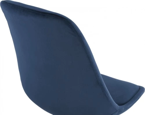 Kokoon Design Chaises Et Tabourets De Bar Tabouret De Bar En Velour Bleu Et Bois Noir H103cm 5 Kokoon Design Chaises Et Tabourets De Bar Tabouret De Bar En Velour Bleu Et Bois Noir H103cm – Image 3
