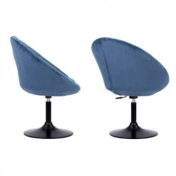 Happy Garden Chaises Et Tabourets De Bar Tabouret De Bar En Velours Bleu -Bancs Soldes tabouret de bar en velours bleu 14