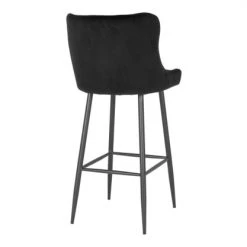Meubles & Design Chaises Et Tabourets De Bar Tabouret De Bar En Velours Matelassé Noir 9 Meubles & Design Chaises Et Tabourets De Bar Tabouret De Bar En Velours Matelassé Noir -Bancs Soldes tabouret de bar en velours matelasse noir 3