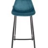 Dutchbone Chaises Et Tabourets De Bar Tabouret De Bar En Velours Pétrole -Bancs Soldes tabouret de bar en velours petrole