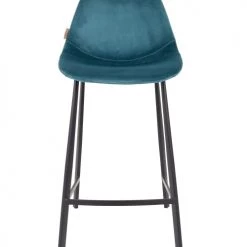 Dutchbone Chaises Et Tabourets De Bar Tabouret De Bar En Velours Pétrole