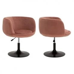 Happy Garden Chaises Et Tabourets De Bar Tabouret De Bar En Velours Rose -Bancs Soldes tabouret de bar en velours rose 14